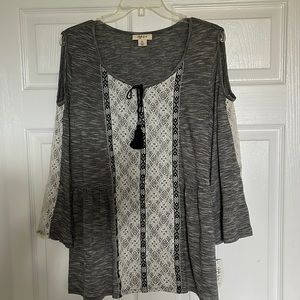 Style & Co cold-shoulder top